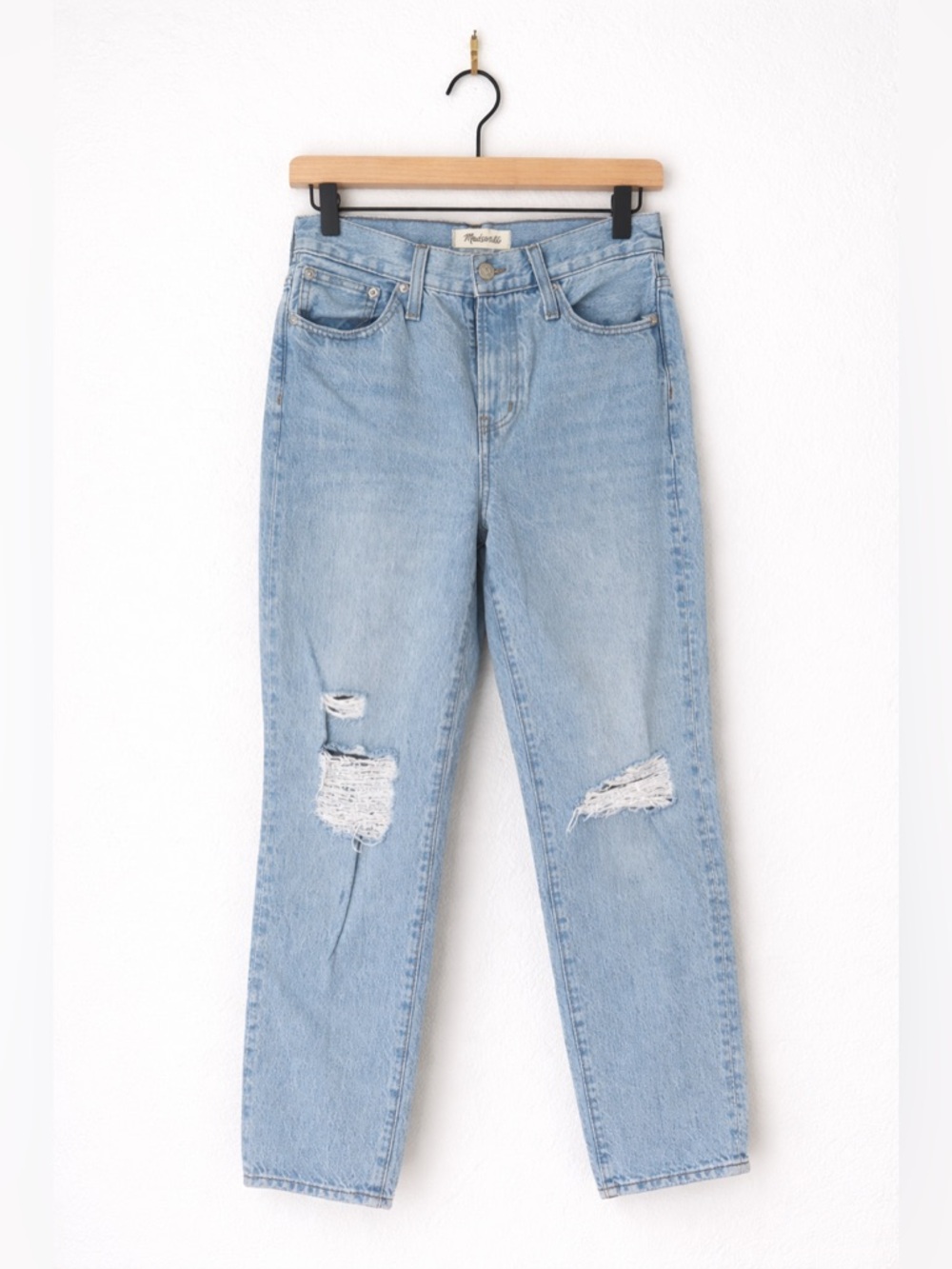 Madewell The Perfect Vintage Jean size 26 Light Wash Distressed High Rise